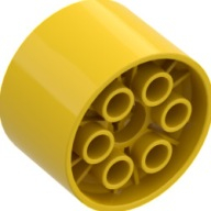 Lego kolečko (kolo, ráfek) 20x30, žlutá (4112521, 4179393, 4280147)